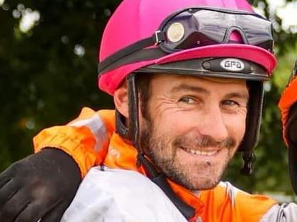 Ipswich jockey Michael James Schrapel (left). Picture: Facebook/Michael James Schrapel