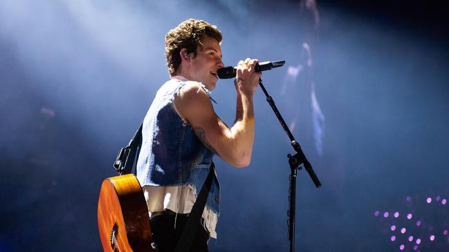 Shawn Mendes played all of his hits in his first Melbourne concert. Picture: Duncan Barnes