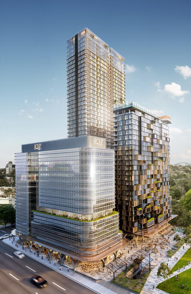 An artist’s impression of the buildings proposed for 88 Christie Street