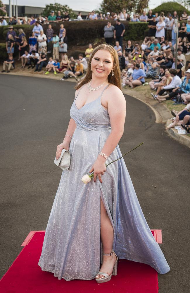 Jordan Schick at Harristown State High School formal at Highfields Cultural Centre, Friday, November 17, 2023. Picture: Kevin Farmer