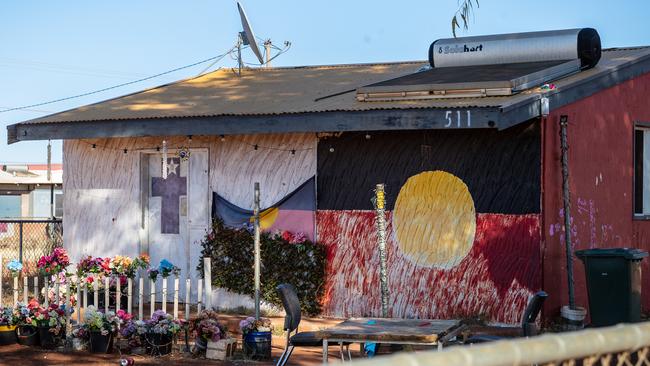 The house in Yuendumu where Walker died. Picture: Amos Aikman