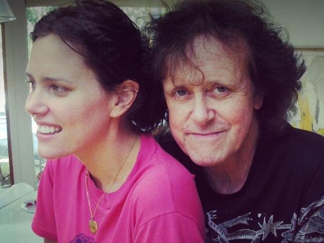 And with her father, musician Donovan. Picture: Supplied