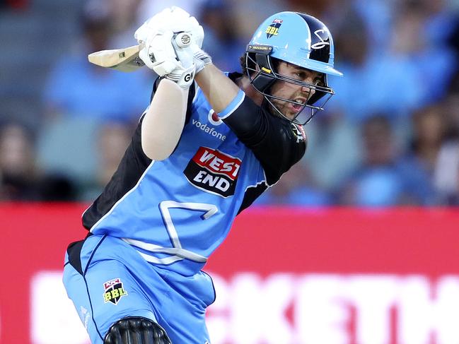 CRICKET - BBL Semi Final - Adelaide Strikers v Melbourne Renegades at the Adelaide Oval. Travis Head in action Picture Sarah Reed