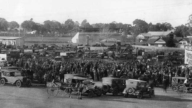 The old Dandenong Market site and showgrounds.