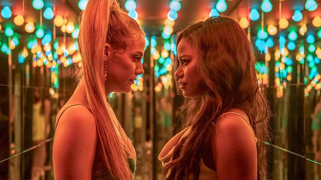 Riley Keough and Taylour Page in Zola. Photo: A24