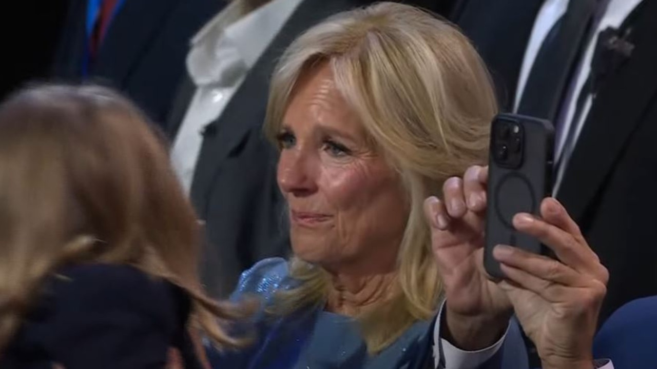 Jill Biden in the crowd.