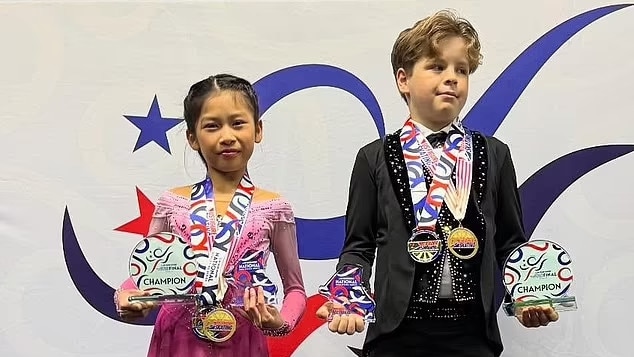 US ice skaters who were on-board the American Airlines plane which crashed in Washington DC. Angela Yang and Sean Kay. Instagram