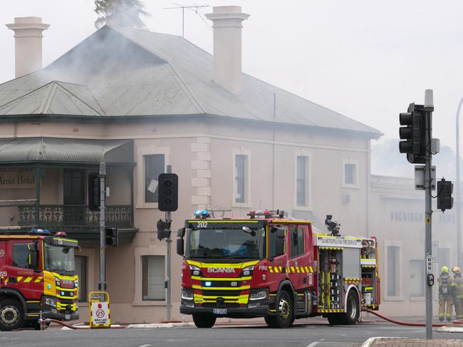 Initial fire damage to Buckingham Arms revealed