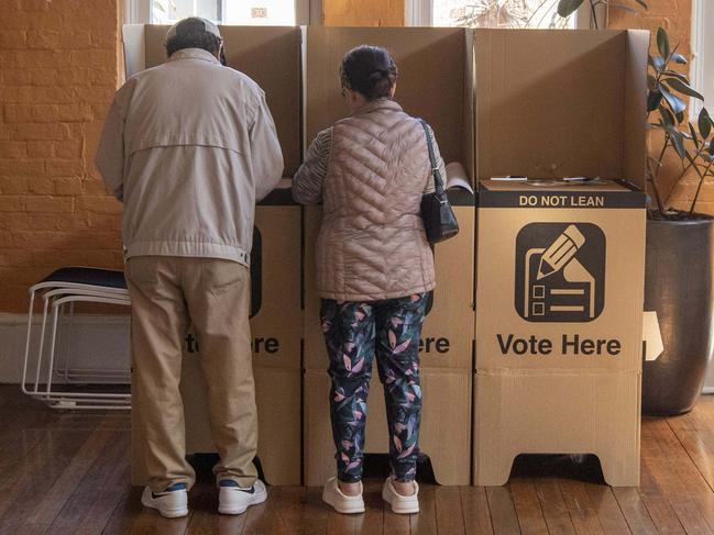 SYDNEY, AUSTRALIA - NewsWire Photos - SEPTEMBER 14, 2024:Voters at the polling booth at the National Centre of Indigenous Excellence for the NSW Local Government Election 2024.Picture: NewsWire / Simon Bullard