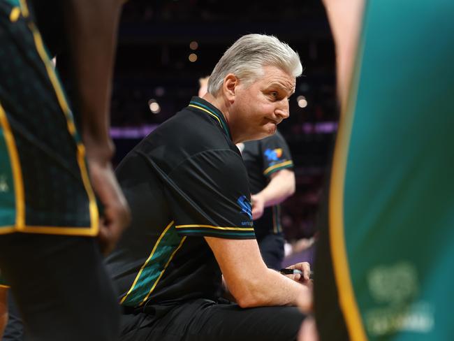 Jackjumpers coach Scott Roth during a timeout this season. (Photo by Mark Evans/Getty Images)