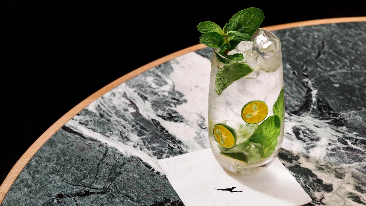 The Calamansi Mojito is already the most popular cocktail at Qantas’s International Business Lounge at the same airport.