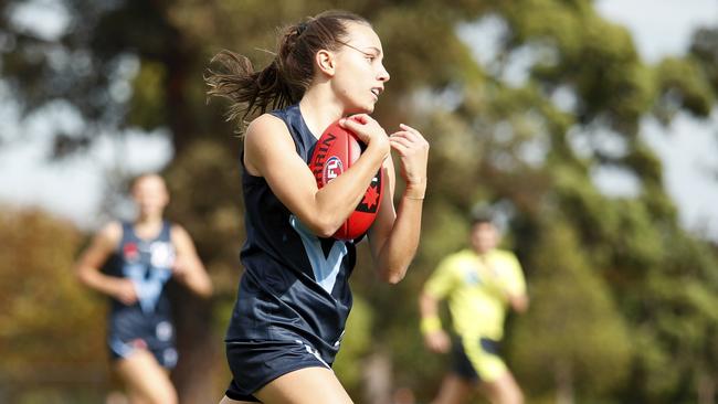 Rylie Wilcox in action for Vic Metro.