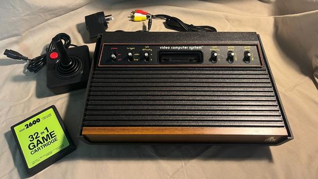 A seller from Upper Coomera in Queensland sold this vintage restored Atari 2600 console for $375 on eBay. Picture: eBay / @retro_flyer