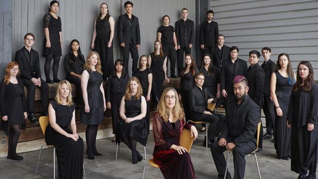 Sydney Philharmonia Choirs VOX with music director Elizabeth Scott. Picture: Keith Saunders