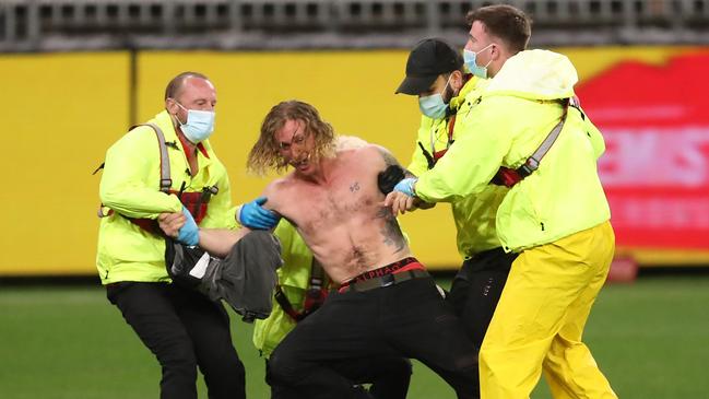 Something we haven’t seen at the footy for a while. Picture: Getty Images