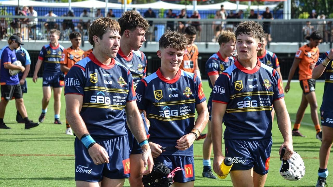 Western Clydesdales Cyril Connell Cup players after their pre-season trial game. Picture: Western Clydesdales.