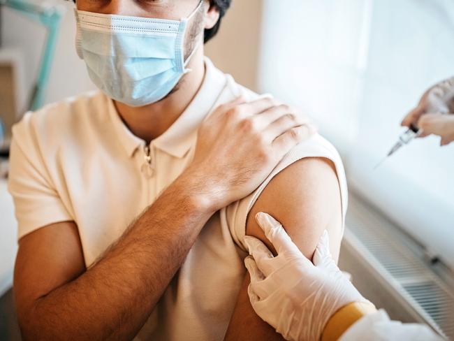 Covid Vaccine.  Picture: istockMedical doctor giving injection to make antibody for coronavirus