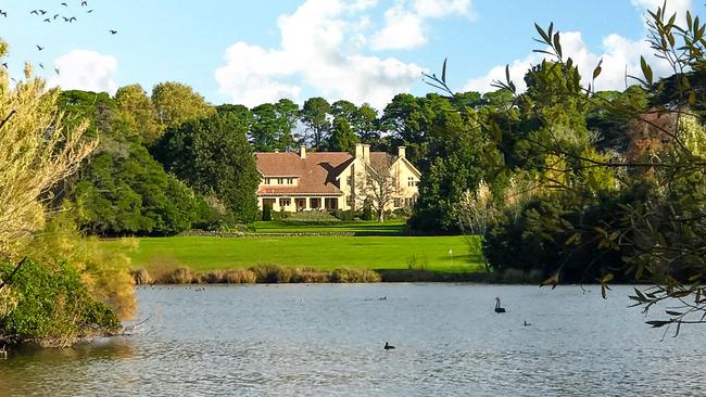 Stately living: Mawallok’s 1908 Arts and Craft Style homestead has 3.6ha lake designed by Sir John Monash.