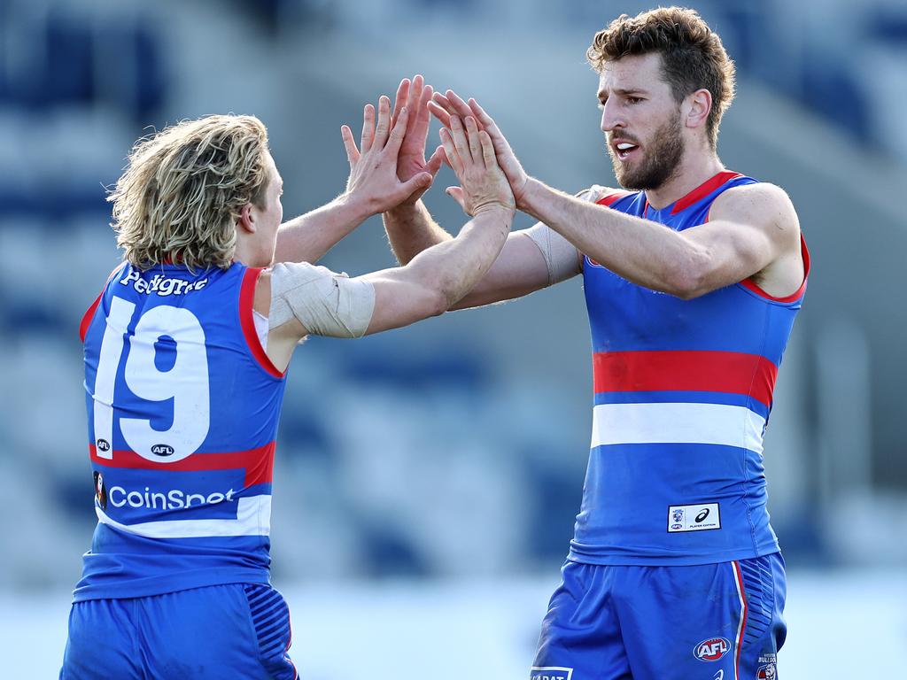 The Bulldogs led by two goals at quarter time and only increased their lead from there. Pic: Michael Klein