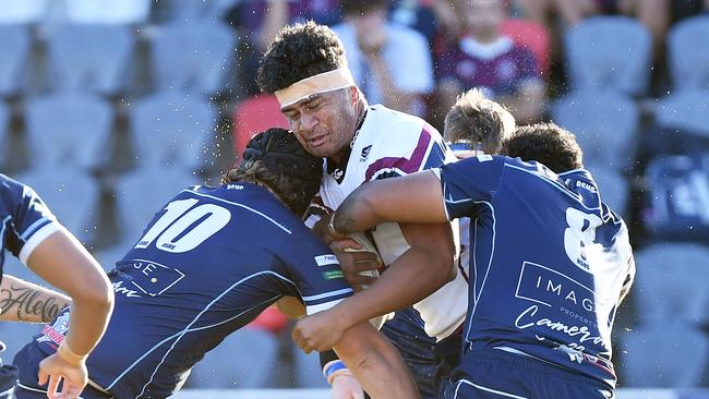 Langer Trophy: Ipswich V Redcliffe schoolboy rugby league challange. Ipswich player, Ahmani Leilua. Picture: Patrick Woods.