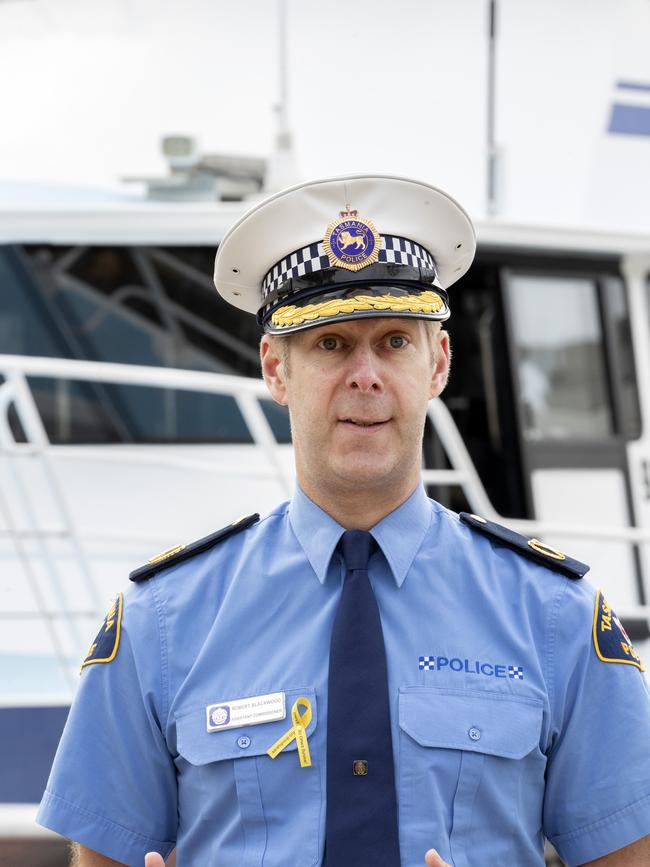 Police Vessel Van Diemen has been sold and is departing Tasmania after nearly 30 years of service, Assistant Commissioner Robert Blackwood. Picture: Chris Kidd