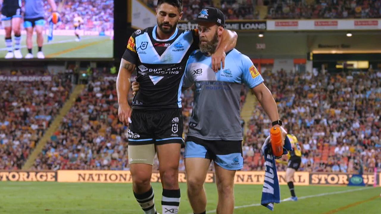Shaun Johnson went off early against the Broncos with a hamstring injury.