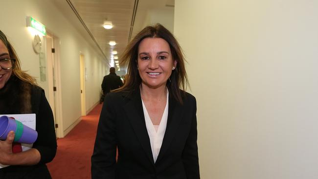 Senator Jacqui Lambie at Parliament House in Canberra. Picture KYM SMITH