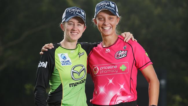 Teammates and rivals, Rach Haynes and Ash Gardner want the finals to also promote kindness. Pic: Richard Dobson