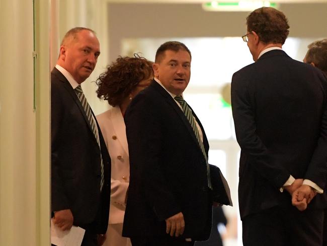 Barnaby Joyce after failing in his bid to reclaim the Nationals leadership. Picture: Getty Images