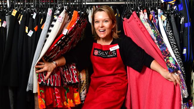 Hawthorn Salvos Stores assistant manager Linda Wharton is looking forward to National Op Shop Week. Picture: AAP/Keryn Stevens