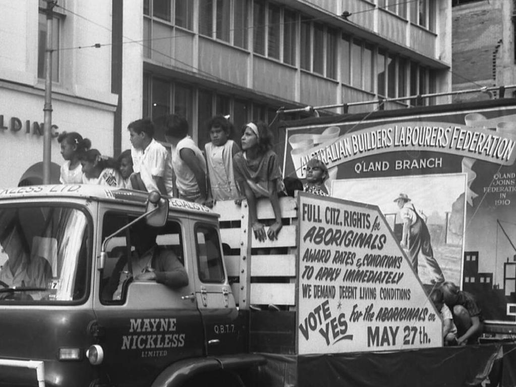 Australians First Nations Peoples could not vote in Australian elections until the successful referendum to give them the same rights as other citizens. Picture: Fryer Library UQ