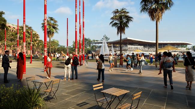 Blackwattle Bay waterfront promenade.