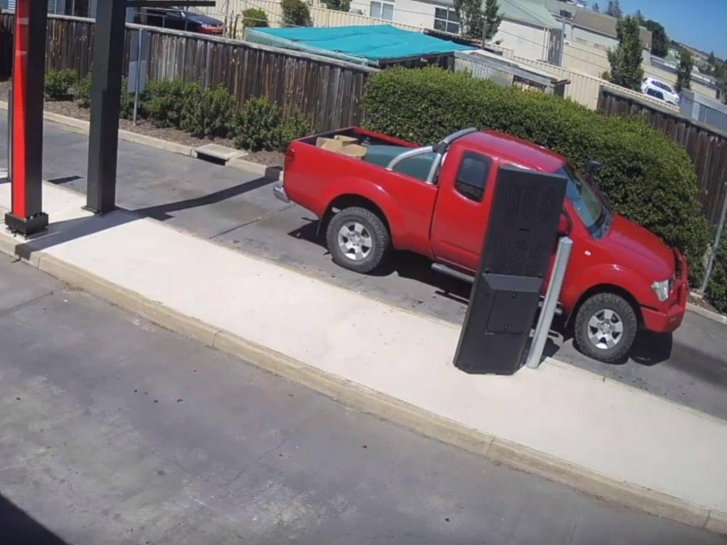 Police previously released CCTV footage of the red ute believed to be used to transport the wrapped-up body of Mr Todd. Picture: SA Police