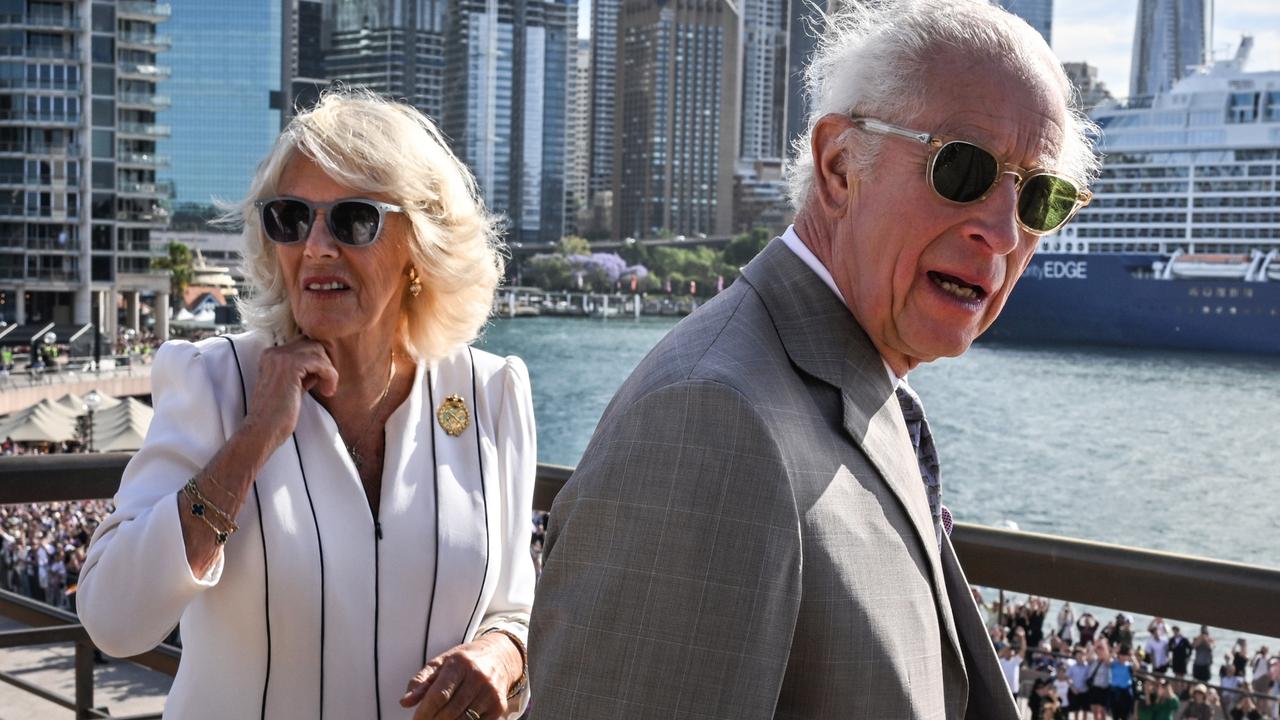 Charles and Camilla were just as confused about the choice of intro music.