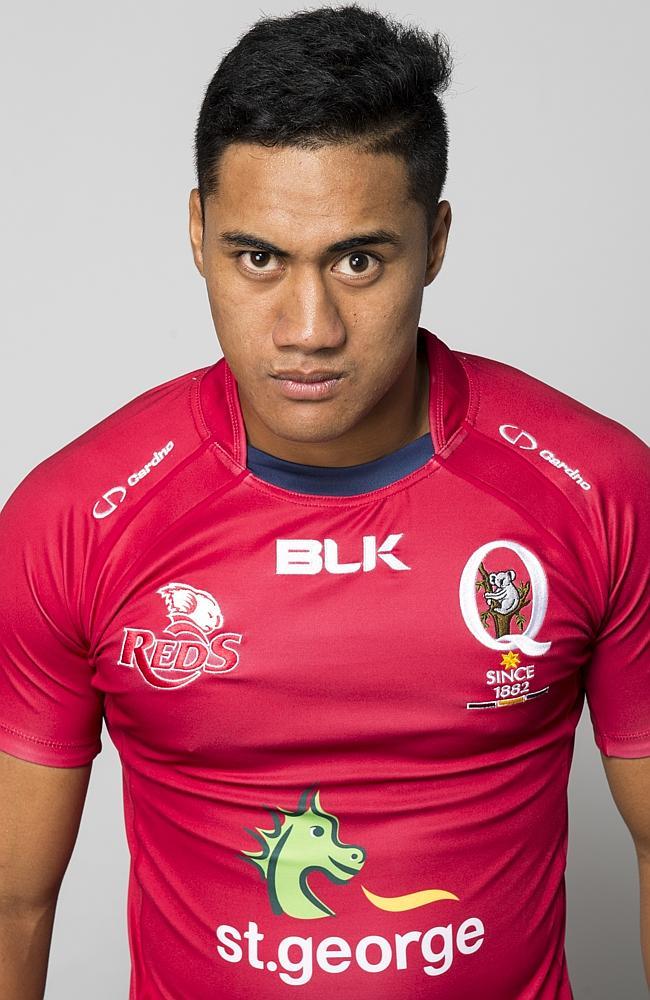 Jamie-Jerry Taulagi in his Reds jersey. Picture: Getty Images