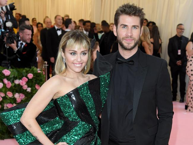 Nikki’s joke about Chris’ brother Liam Hemsworth and his then-wife Miley Cyrus did not sit well with the Thor star. Picture: Karwai Tang/Getty Images