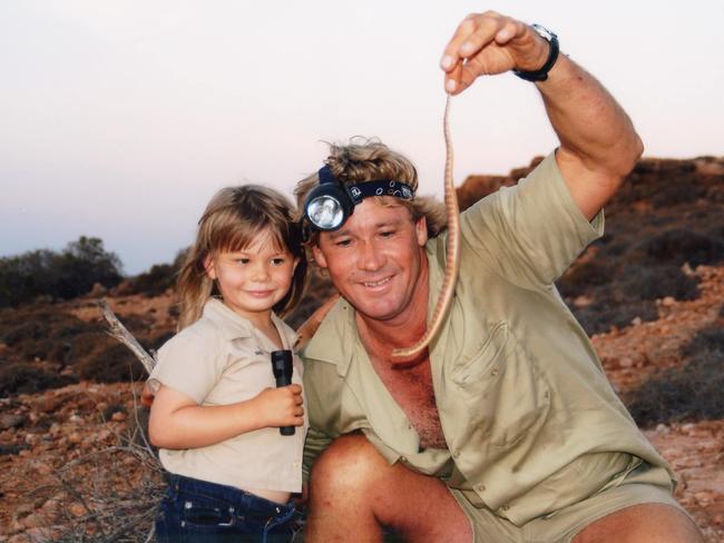 Bindi Irwin shared this picture of her and Steve to remember him on his birthday. Picture: Facebook
