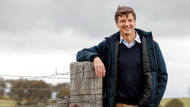 Angus Taylor at his Farm near Goulburn.