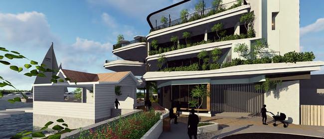 Artist’s impression of the development planned for 2 Oxford St, Bulimba
