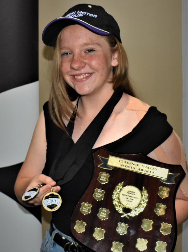 Grafton Shoppingworld Junior Female of the Year Andrea Thomson emerged as a star of the future at the 2020 Clarence Valley Sports Awards at Grafton District Services Club on Saturday, 14th November, 2020. Photo Bill North / The Daily Examiner