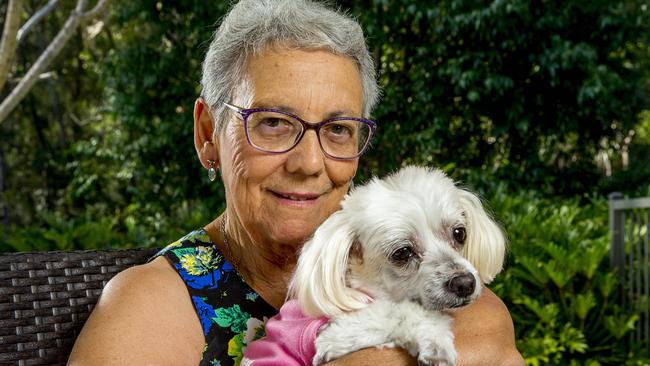 Princess Pookie saved a Carol Hayes, 78, after she fell. Picture: Jerad Williams