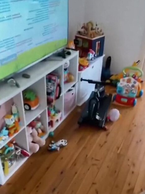 Ms Smith said she ‘failed’ the inspection after she didn’t pick up her son’s toys. Picture: TikTok