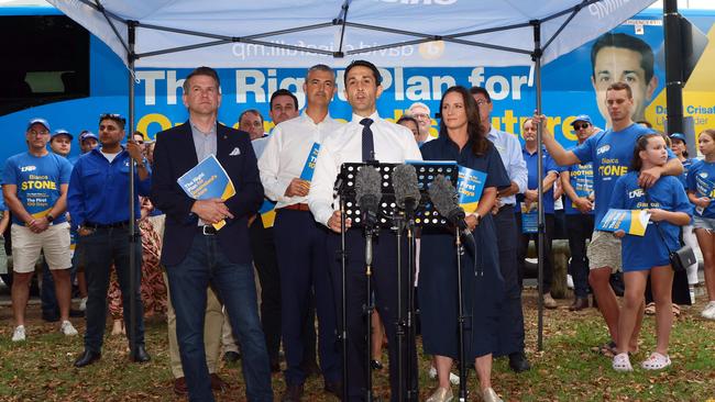 Queensland opposition leader David Crisafulli is being slammed for snubbing local media. Picture: Tertius Pickard