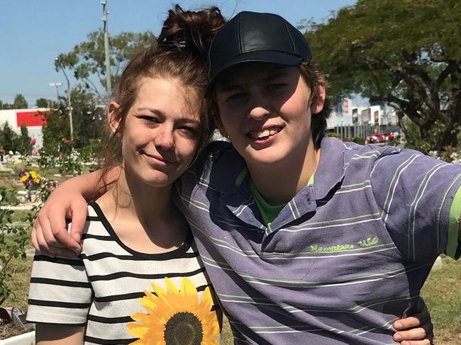 John Gus Kershaw, pictured with his sister Clair, was 18 years old when he and two others were killed in a tragic accident at Clarke Creek, about 190kms north of Rockhampton, on November 11, 2021.