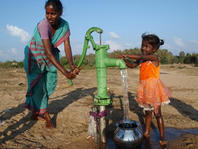 Every time a Humaniti member takes a quick poll it raises funds enabling UNICEF to purify four litres of water. Picture: Supplied