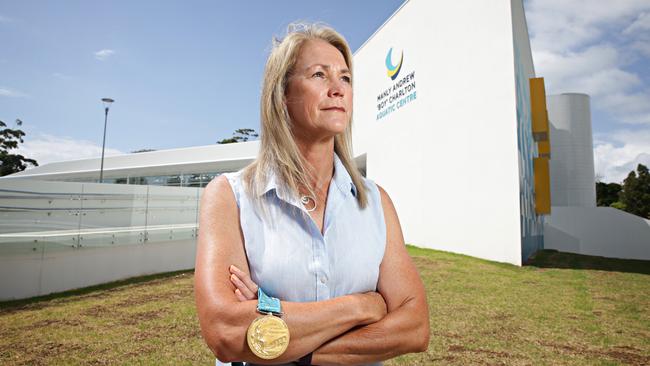 Olympic water polo gold medallist Debbie Watson outside Manly Andrew "Boy" Charlton aquatic centre. Adam Yip/ The Manly Daily