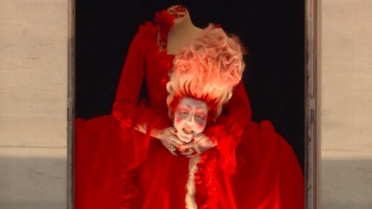 A singing, beheaded Marie Antoinette at the opening ceremony.