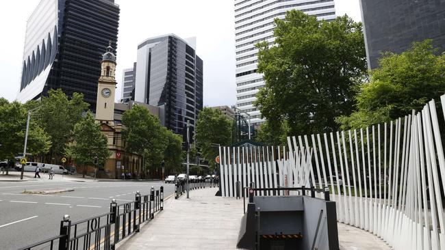 The heart of North Sydney is quieter than it has ever been. Picture: Jonathan Ng