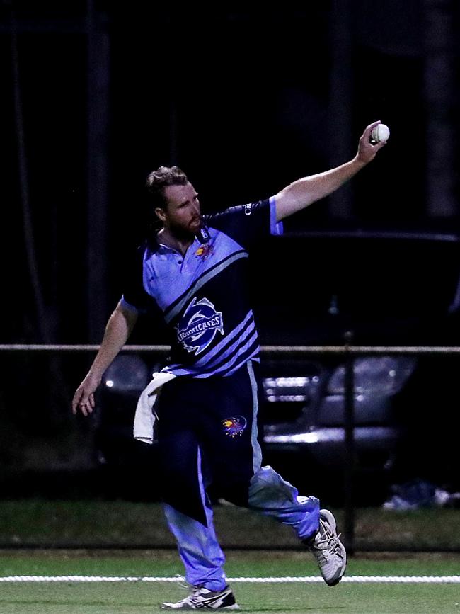 Barrier Reef Big Bash Game 1: Badgers v Hurricanes at Griffiths Park. Hurricanes' Mark Ellis. Picture: Stewart McLean