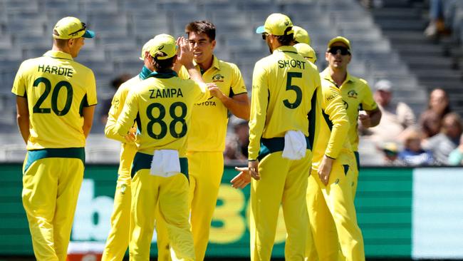 Australia's Xavier Bartlett was on fire early on debut. (Photo by Martin KEEP / AFP)